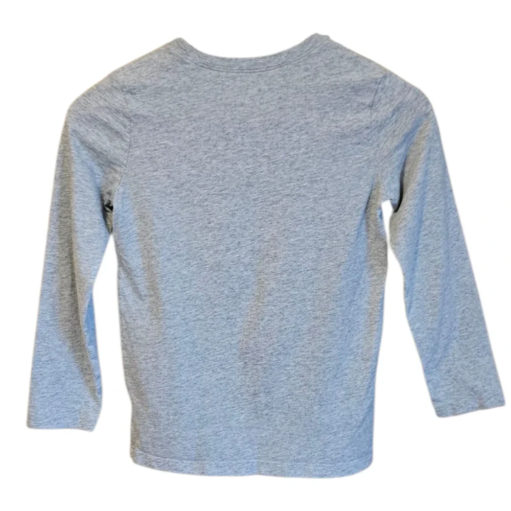 Carter’s Kids Touchdown Football Long Sleeve Tee Gray Size 8